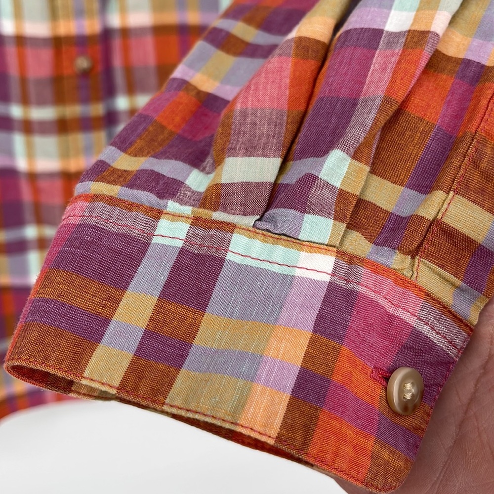 Pendleton Button Down Shirt Womens 3x Pastel Plai… - image 5